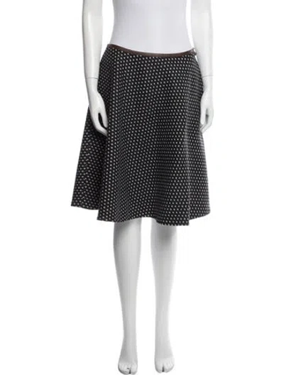 Pre-owned Prada 2014 Knee-length Skirt In Black