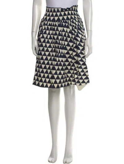 Pre-owned Prada 2014 Knee-length Skirt In Blue