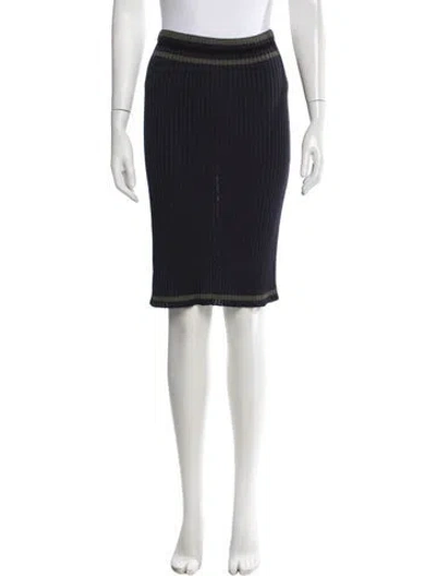 Pre-owned Prada 2014 Knee-length Skirt In Blue