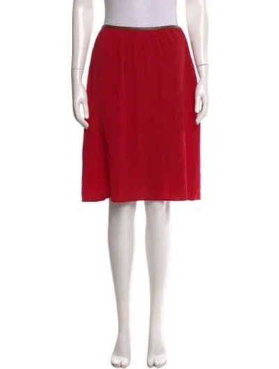 Pre-owned Prada 2014 Knee-length Skirt In Red