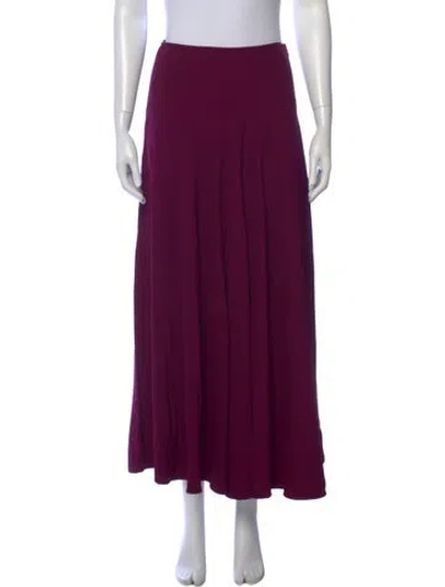 Pre-owned Prada 2014 Midi Length Skirt In Purple