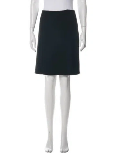 Pre-owned Prada 2014 Midi Length Skirt In White