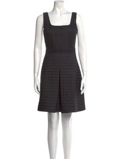Pre-owned Prada 2014 Mini Dress In Black
