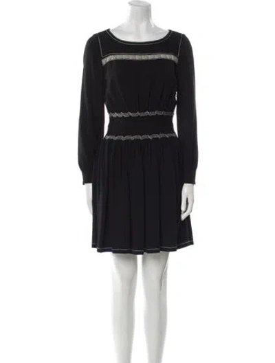 Pre-owned Prada 2014 Mini Dress In Black