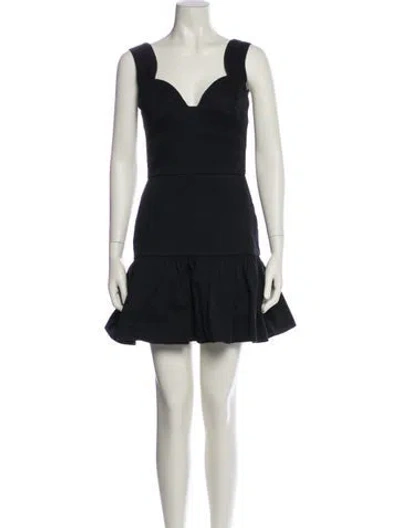 Pre-owned Prada 2014 Mini Dress In Black