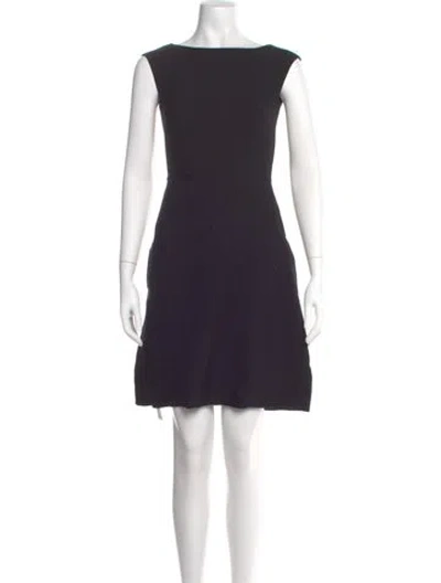 Pre-owned Prada 2014 Mini Dress In Black