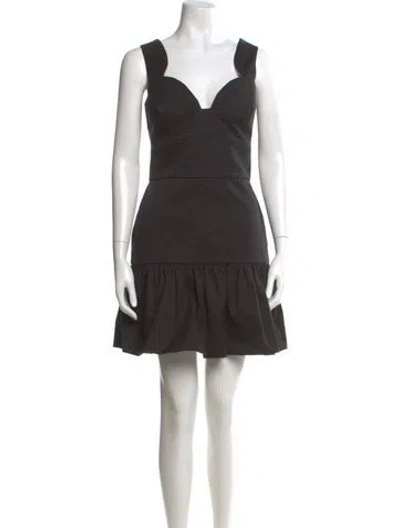 Pre-owned Prada 2014 Mini Dress In Black