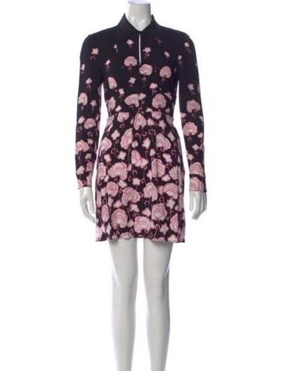 Pre-owned Prada 2014 Mini Dress In Black