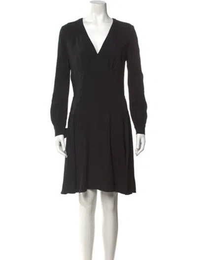 Pre-owned Prada 2014 Mini Dress In Black