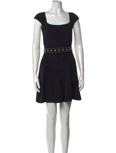 Pre-owned Prada 2014 Mini Dress In Black
