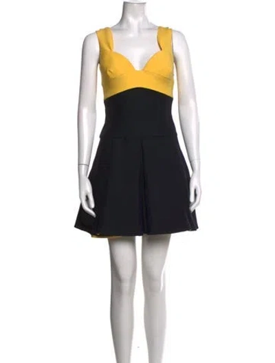 Pre-owned Prada 2014 Mini Dress In Black