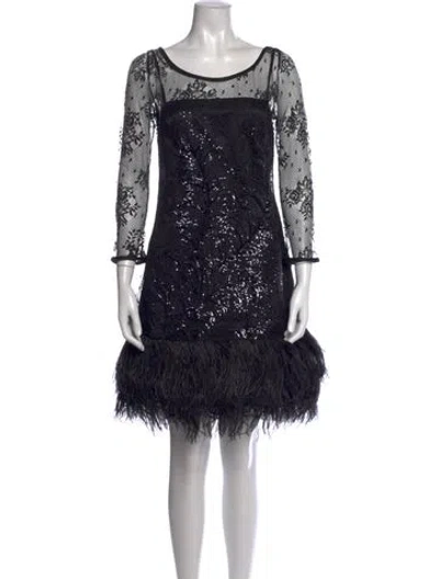 Pre-owned Prada 2014 Mini Dress In Black