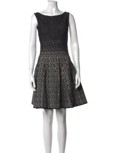Pre-owned Prada 2014 Mini Dress In Black