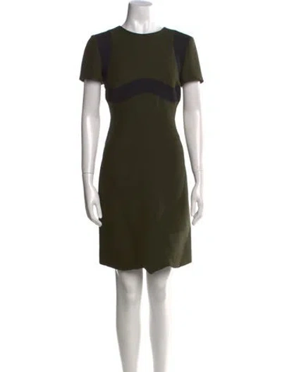 Pre-owned Prada 2014 Mini Dress In Green