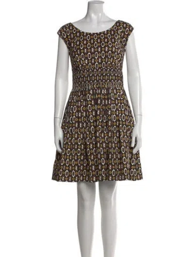 Pre-owned Prada 2014 Mini Dress In Multi