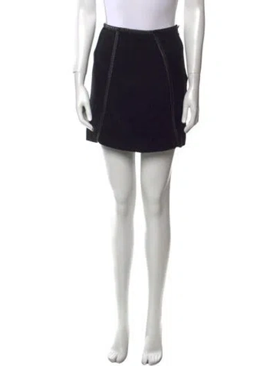 Pre-owned Prada 2014 Mini Skirt In Black