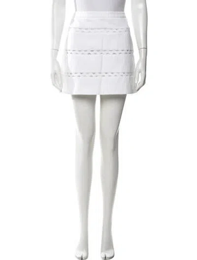 Pre-owned Prada 2014 Mini Skirt In Neutrals