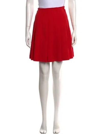 Pre-owned Prada 2014 Mini Skirt In Red