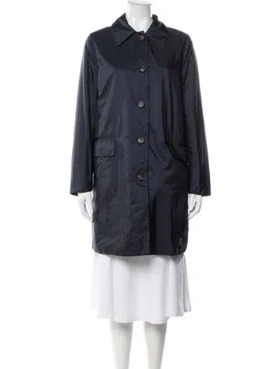 Pre-owned Prada 2014 Nylon Coat In Blue