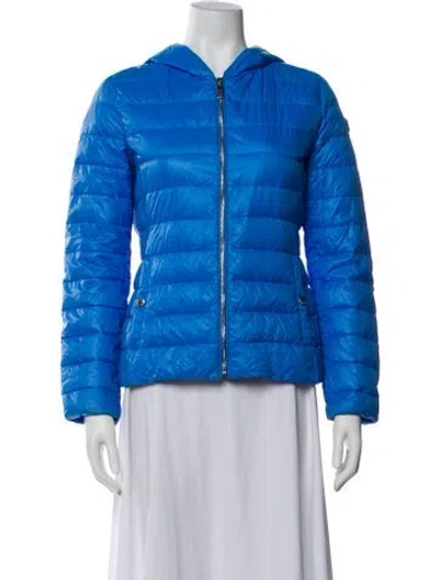 Pre-owned Prada 2014 Nylon Down Jacket In Blue