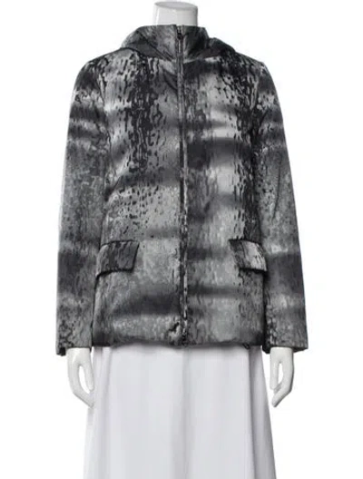 Pre-owned Prada 2014 Nylon Down Jacket In Grey