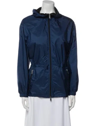 Pre-owned Prada 2014 Nylon Jacket In Blue