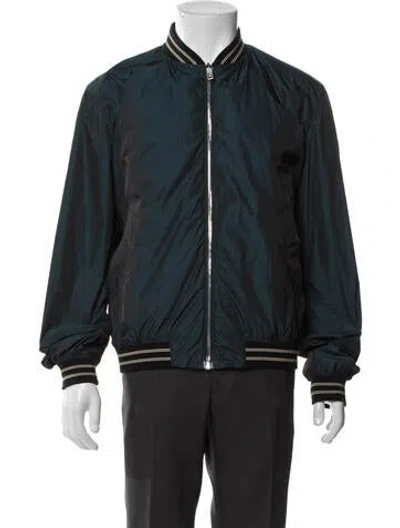 Pre-owned Prada 2014 Reversible Bomber Jacket In Multi