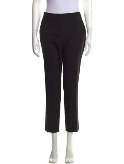 Pre-owned Prada 2014 Straight Leg Pants In Black