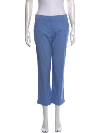Pre-owned Prada 2014 Straight Leg Pants In Blue