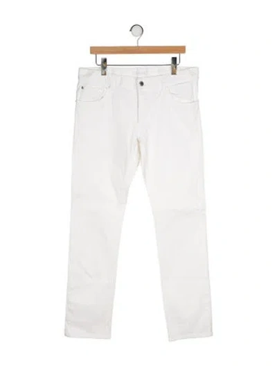 Pre-owned Prada 2014 Straight-leg Jeans In White