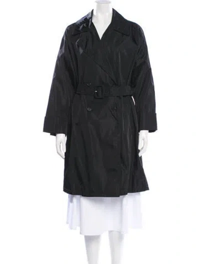 Pre-owned Prada 2014 Virgin Wool Coat In Black