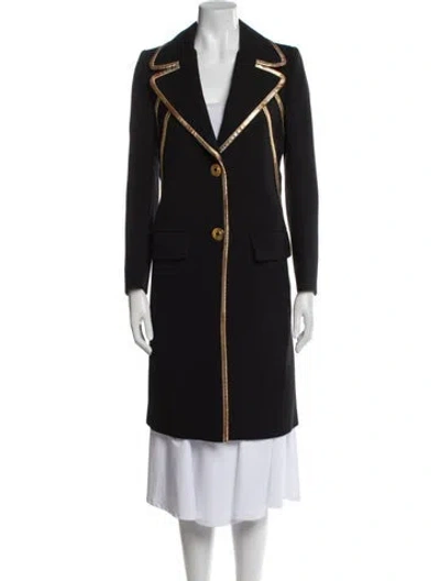 Pre-owned Prada 2014 Virgin Wool Peacoat In Multi