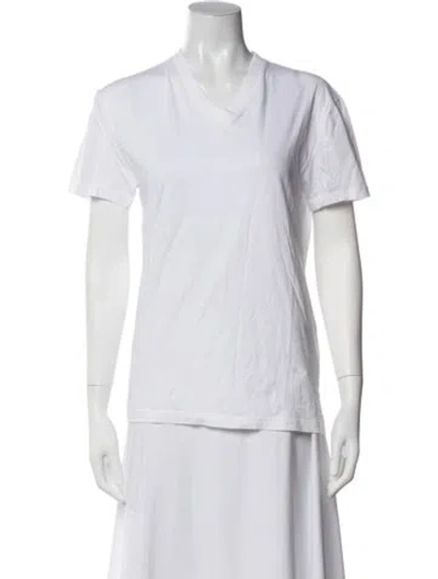 Pre-owned Prada 2014 V-neck T-shirt In Neutrals