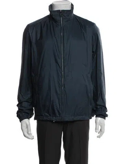 Pre-owned Prada 2014 Windbreaker In Blue