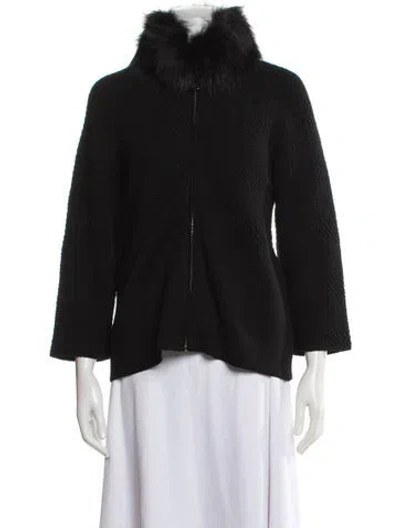 Pre-owned Prada 2014 Wool Sweater In Black