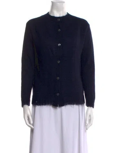 Pre-owned Prada 2014 Wool Sweater In Blue