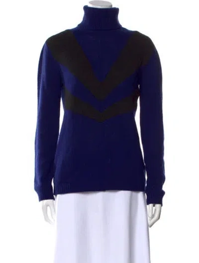 Pre-owned Prada 2014 Wool Sweater In Blue