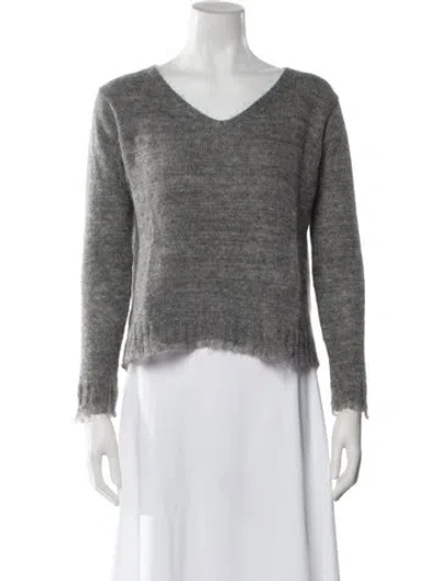 Pre-owned Prada 2014 Wool Sweater In Gray
