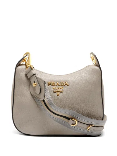 Pre-owned Prada 2014-2020 Leather Shoulder Bag In Neutral