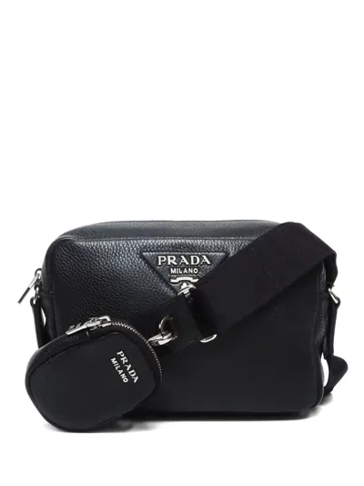 Pre-owned Prada 2015-2024 Logo-lettering Bag In Black