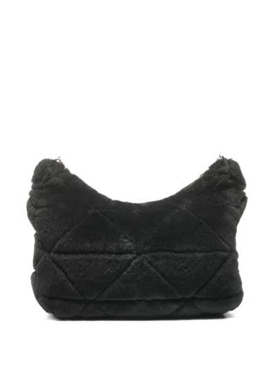 Pre-owned Prada 2015-2025 Mouton Shoulder Bag In Black