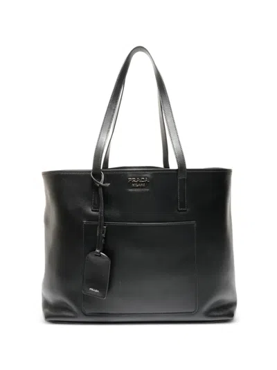 Pre-owned Prada 2015-2025 Pocket Tote Bag In Black