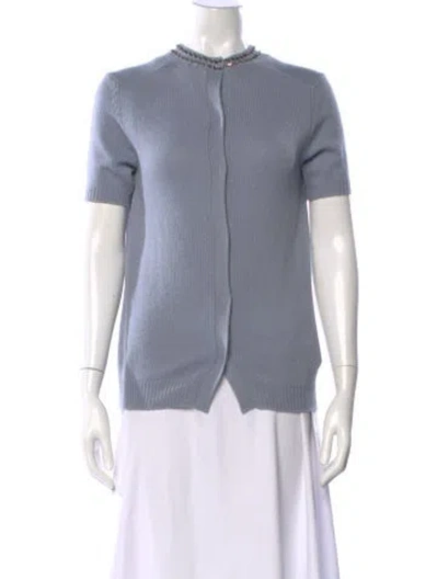 Pre-owned Prada 2015 Cashmere Sweater In Blue