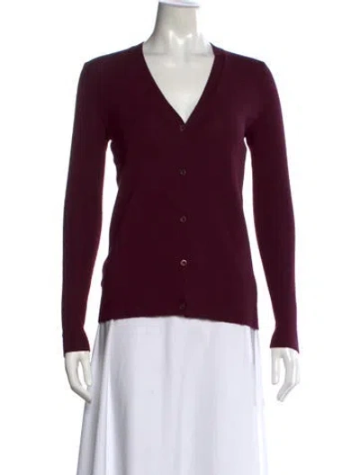 Pre-owned Prada 2015 Cashmere Sweater In Burgundy