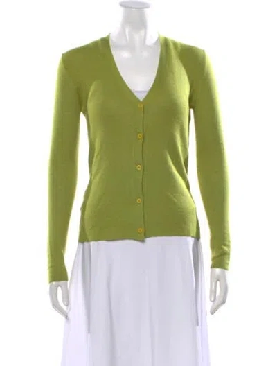 Pre-owned Prada 2015 Cashmere Sweater In Green