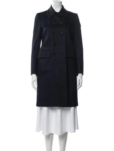 Pre-owned Prada 2015 Coat In Blue