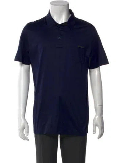 Pre-owned Prada 2015 Collar Polo Shirt In Blue