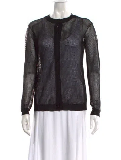 Pre-owned Prada 2015 Crew Neck Sweater In Black