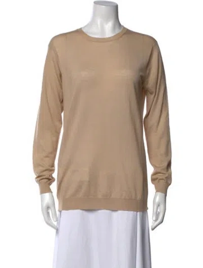 Pre-owned Prada 2015 Crew Neck Sweater In Brown