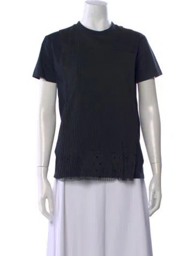 Pre-owned Prada 2015 Crew Neck T-shirt In Black